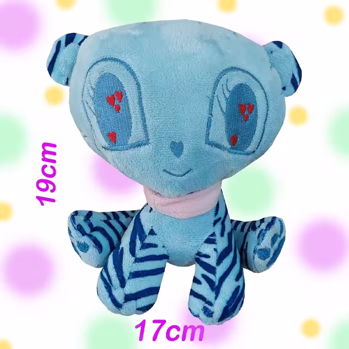 عروسک طرح گربه مدل Kawaii کد 892 ارتفاع 19 سانتی‌متر
