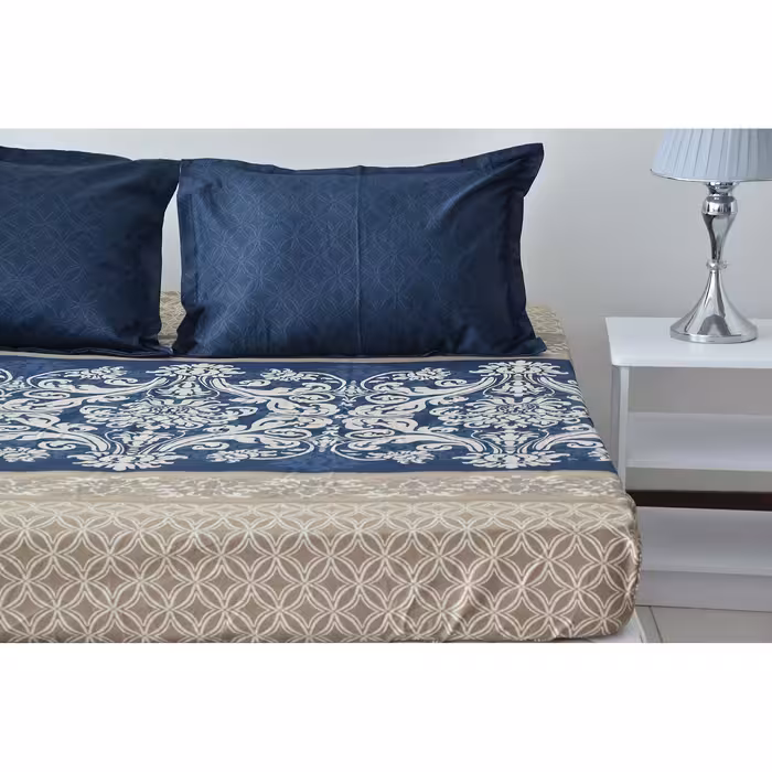 سرویس ملحفه بومرنگ مدل Deniz-90 یکنفره 2 تکه