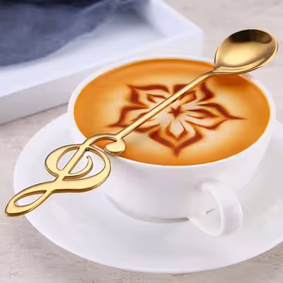 قاشق چای خوری مدل  موزیکال بسته 7 عددی