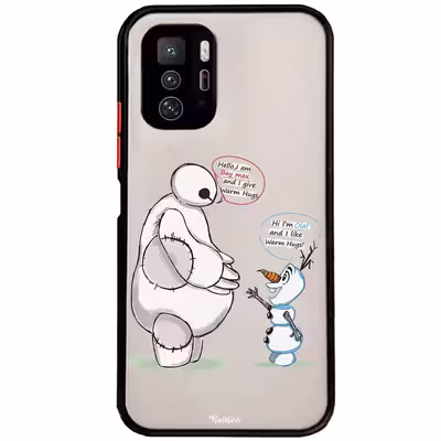 کاور طرح Olaf &amp; Baymax مناسب برای گوشی موبایل شیائومی Poco X3 GT 