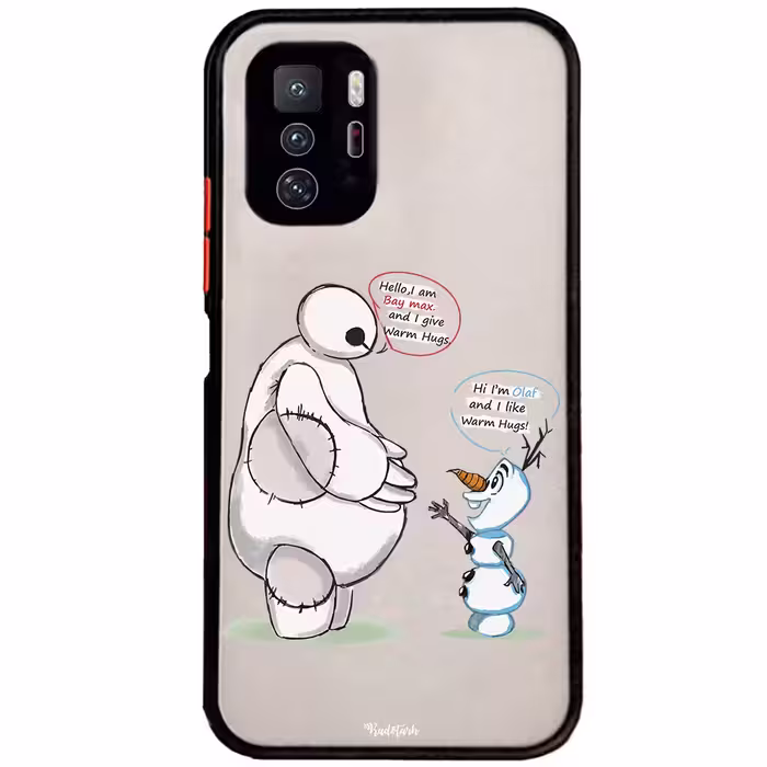کاور طرح Olaf &amp; Baymax مناسب برای گوشی موبایل شیائومی Poco X3 GT 