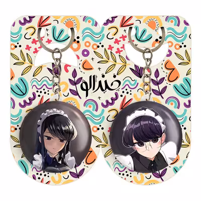 جاکلیدی خندالو مدل انیمه کومی سان کد 1609816097 مجموعه 2 عددی