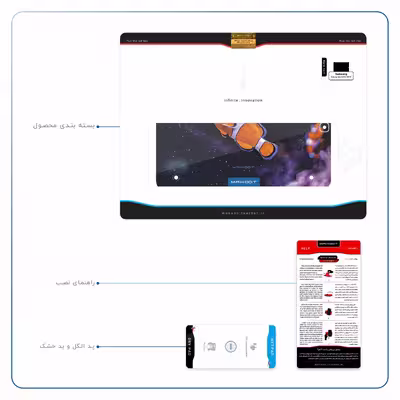 برچسب پوششی ماهوت مدل Clownfish مناسب برای تبلت سامسونگ Galaxy Tab S2 9.7 2015 T815