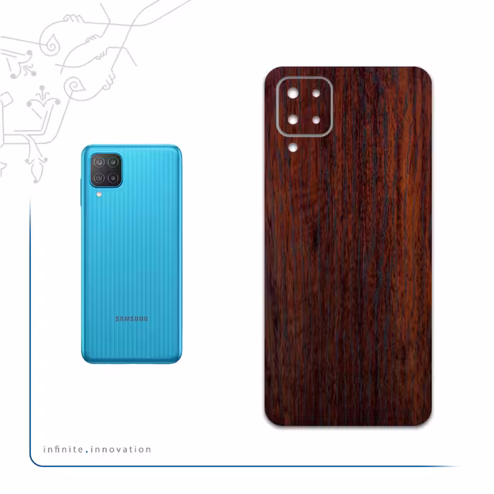 برچسب پوششی ماهوت مدل Red-Wood مناسب برای گوشی موبایل سامسونگ Galaxy F12