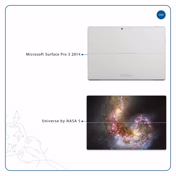 برچسب پوششی ماهوت مدل Universe-by-NASA-5 مناسب برای تبلت مایکروسافت Surface Pro 3 2014