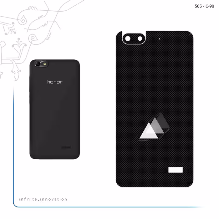 برچسب پوششی ماهوت مدل Minimal 3 Triangle Icon مناسب برای گوشی موبایل آنر 4C