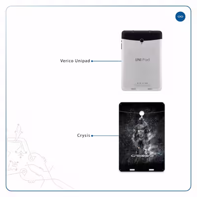 برچسب پوششی ماهوت مدل Crysis مناسب برای تبلت وریکو Unipad
