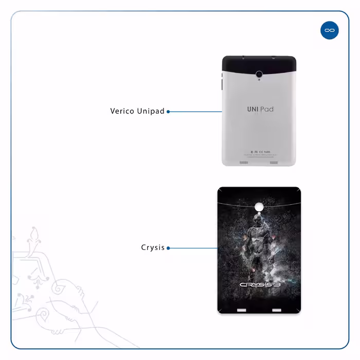 برچسب پوششی ماهوت مدل Crysis مناسب برای تبلت وریکو Unipad