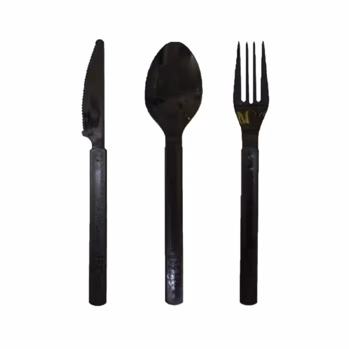 قاشق و چنگال و کارد یکبارمصرف مدل 012 بسته 150 عددی