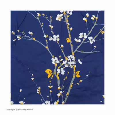 ملحفه آدنو مدل گلریز کد CH52 دونفره سایز 160x200 سانتی متر