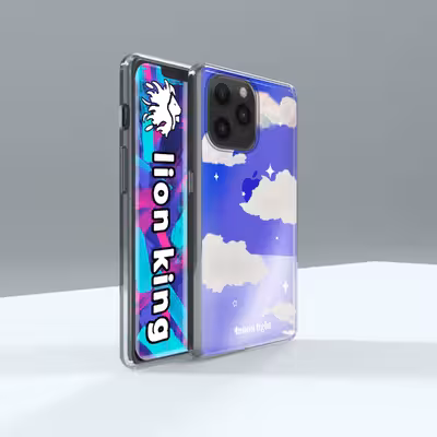   کاور لاین کینگ مدل هولوگرامی Cloud مناسب برای گوشی موبایل اپل IPhone 13 pro Max