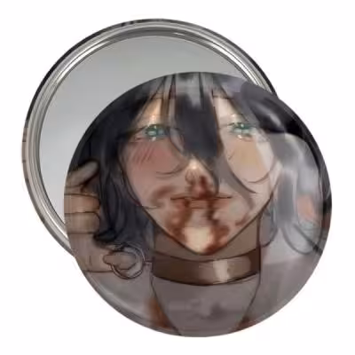 آینه جیبی خندالو مدل ریزه انیمه مرد اره ای Chainsaw Man کد 18011