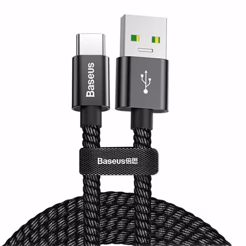 کابل USB به USB-C باسئوس مدل KC_A01 5A طول 1 متر