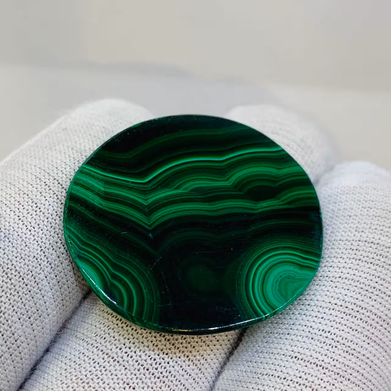 نگین مالاکیت اصل سایز 33*31 ميلی‌متر