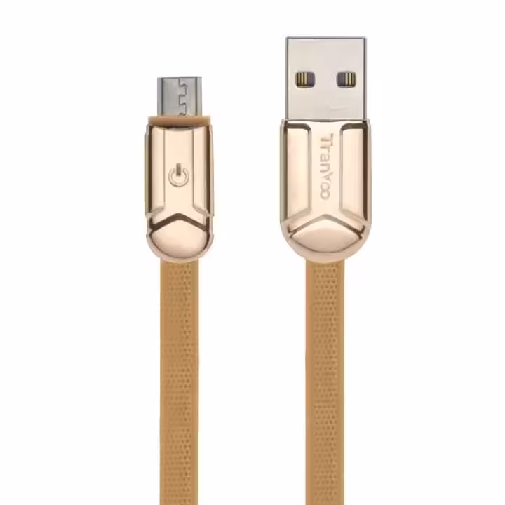 کابل شارژر میکرو اندروید microUSB ترانیو TRANYOO مدل X12-V طول 1.2 متر