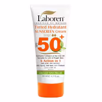 ضد آفتاب رنگ بژ لابورن مناسب پوست چرب و جوش دار  SPF50 حجم 50 میل