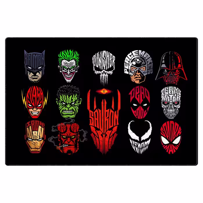 ماوس پد گیمینگ طرح Superheroes