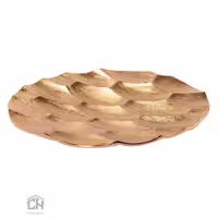 شیرینی خوری گرد آلومینیوم طلایی گلدکیش مدل GK817339-1