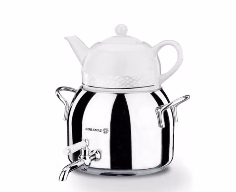 کتری و قوری شیردار کرکماز مدل Luna Diamond کد 030