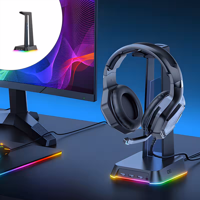 پایه نگهدارنده هدفون اونیکوما مدل USB هاب کد st-2 | کالا مکس