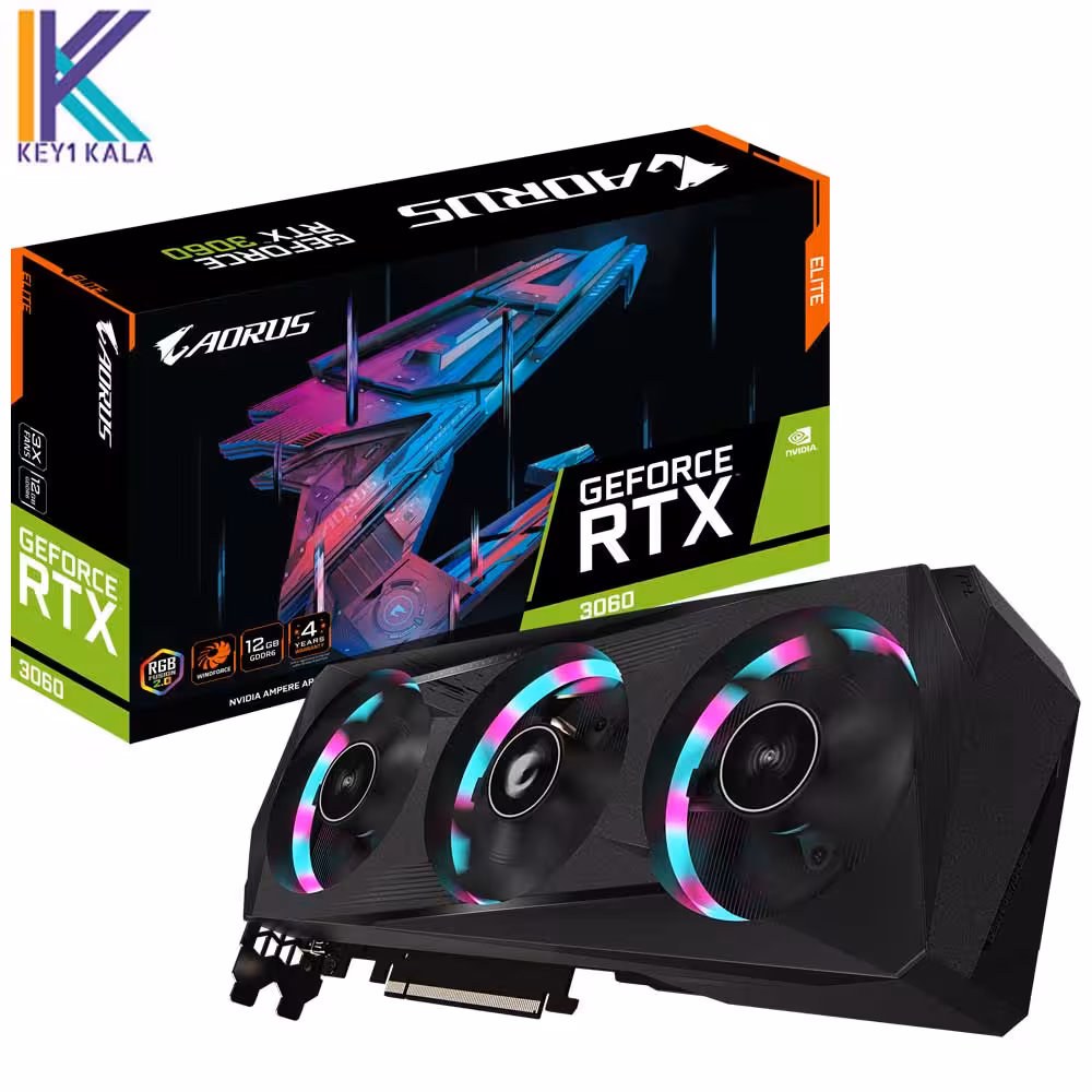 کارت گرافیک GIGABYTE AORUS GeForce RTX 3060 ELITE 12G ‏