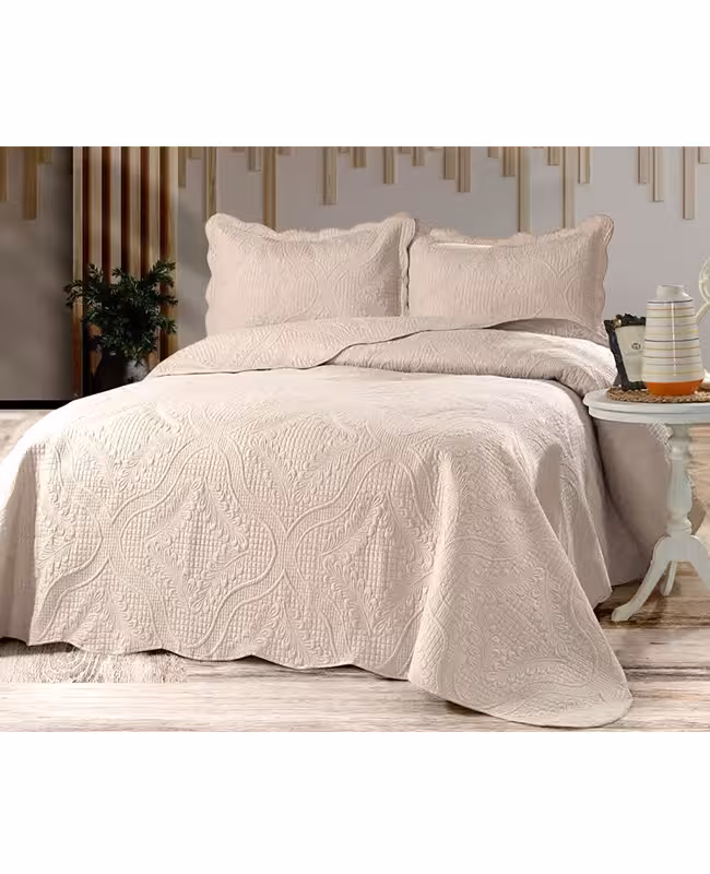 رو تختی پنبه دوزی شده دو نفره ترک برند TOYO