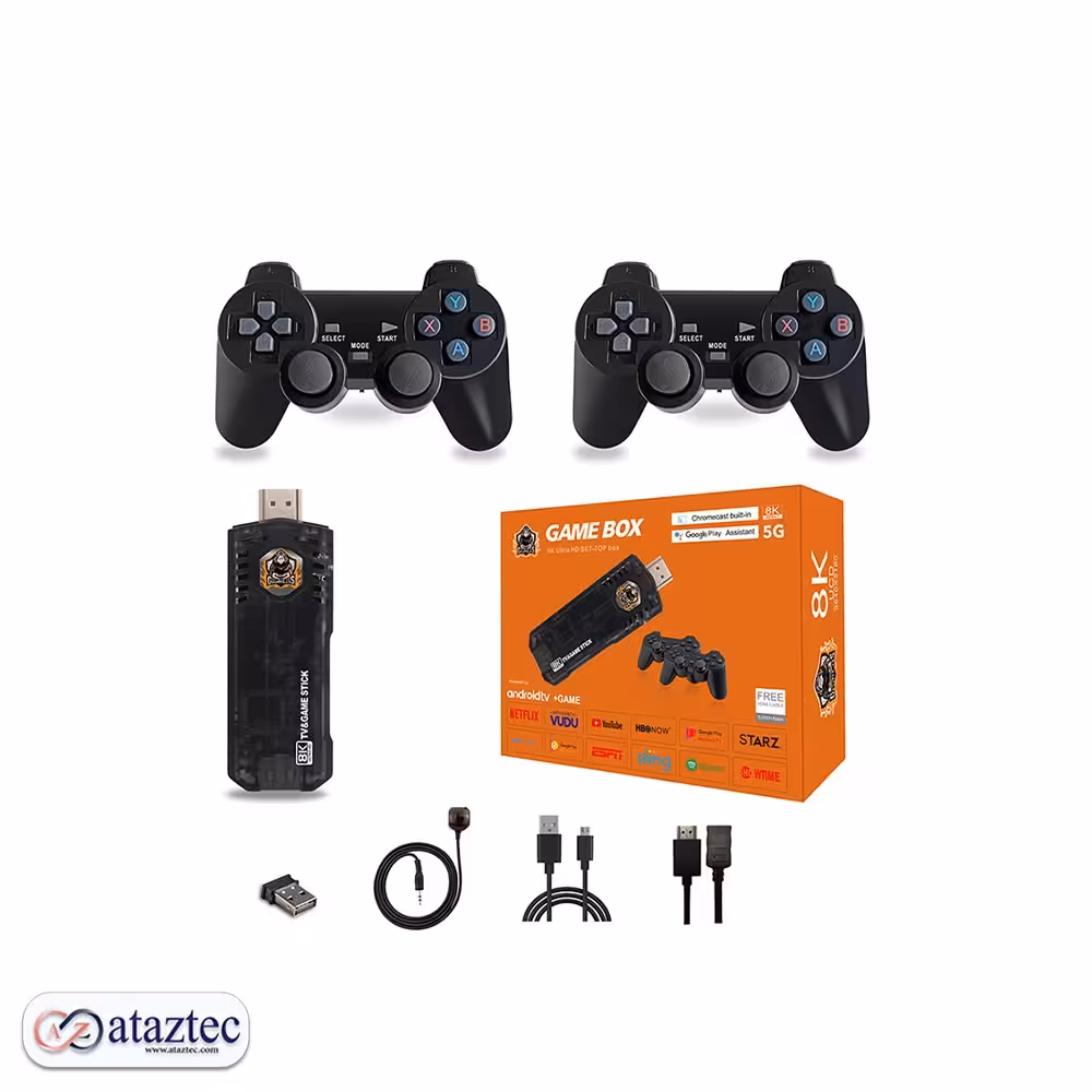 کنسول بازی گیم استیک X8PRO با 30000 بازی | تجربه نوستالژی 4K