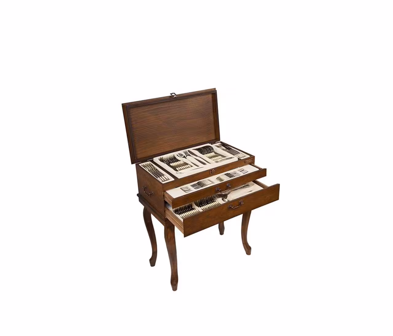 سرویس قاشق و چنگال ناب استیل 136 پارچه مدل پالرمو