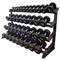 Dumbbell rack with 4 trays