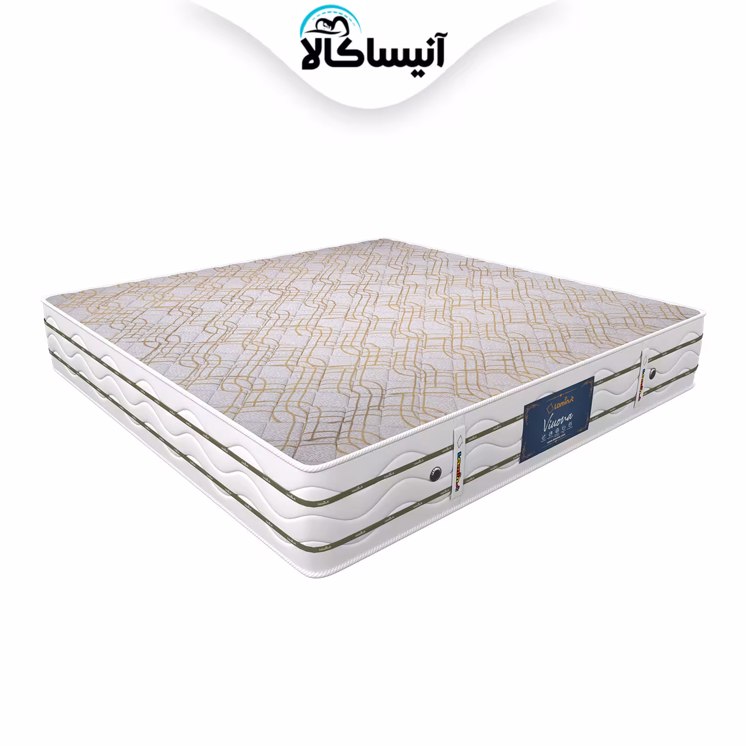 تشک دو نفره لمینیک مدل فنری ویونا سایز 200 × 180 سانتی متر