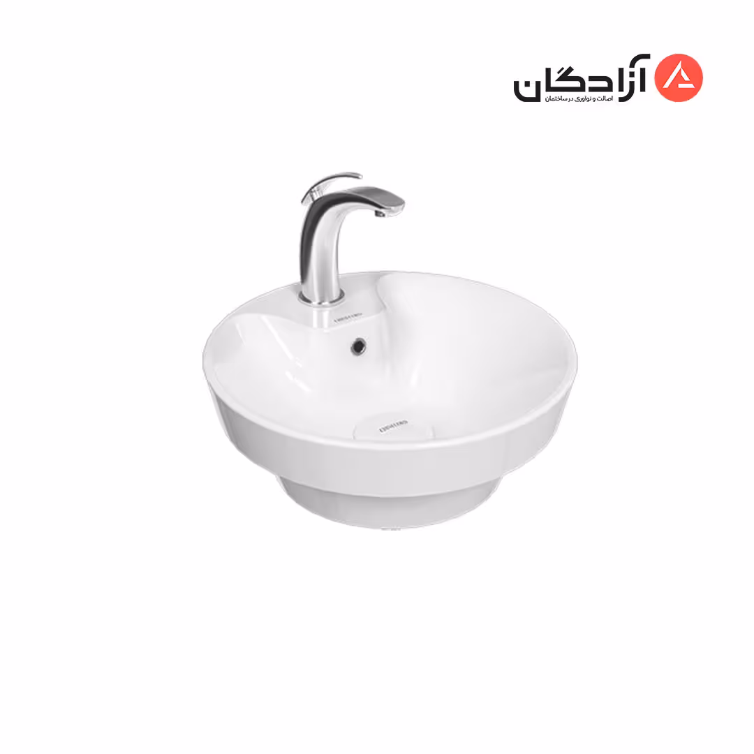 روشویی روکابینتی چینی کرد مدل صدف 42 دور استایل