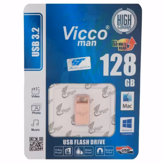 فلش مموری ویکومن مدل VC374 USB3.2 ظرفیت 128 گیگابایت