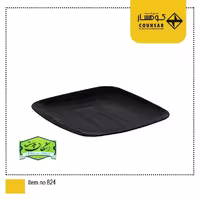 بشقاب یکبارمصرف کریستال کوهسار رنگ مشکی کد 824 بسته 6 عددی
