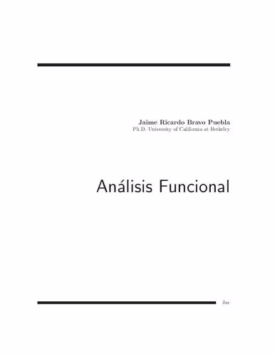 خرید و دانلود نسخه کامل کتاب Análisis Funcional