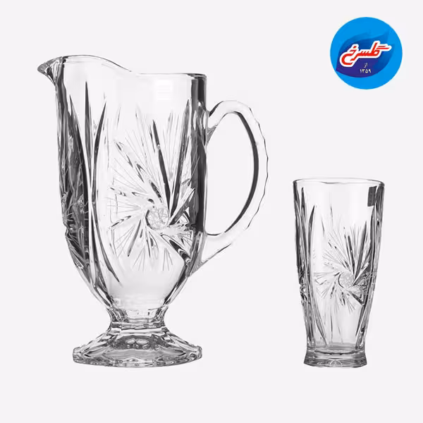 پارچ و لیوان پایه دار خورشیدی