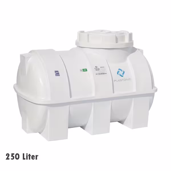 مخزن افقی تک لایه پلاستونیک 250 لیتری