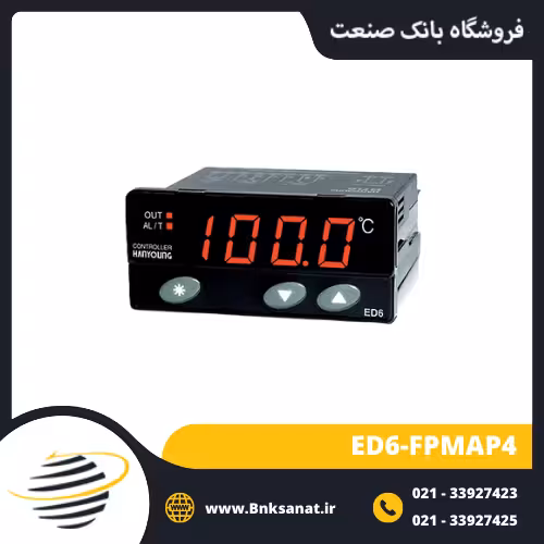 ترموستات و نمایشگر دما دیجیتال هانیانگ ( HANYOUNG ) کره 100- تا 400  درجه مدل ED6-FPMAP4