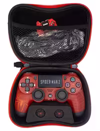 دسته PS4 مدل PlayX طرح مرد عنکبوتی کد 01 به همراه ملزومات