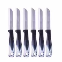 ست 6 عددی کارد میوه و سبزی زولینگن (Solingen) آلمان – مدل تیزه‌دار با دسته سیاه ابرولی