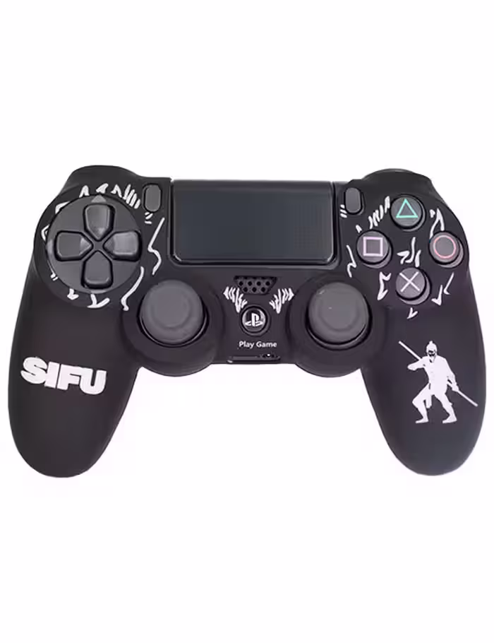 روکش محافظ دسته PS4 لیزری مشکی سفید طرح سی‌فو