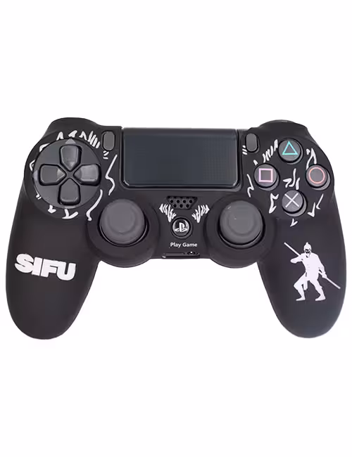 روکش محافظ دسته PS4 لیزری مشکی سفید طرح سی‌فو