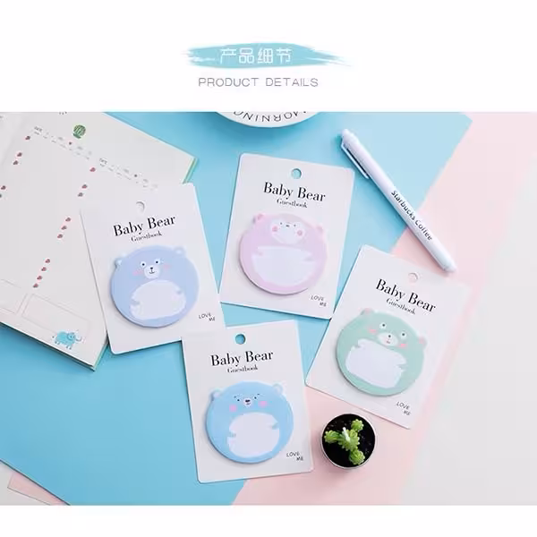 یادداشت برچسبی بچه خرسه Baby Bear Sticky Memo Notes