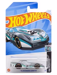 ماشین دکوری مدل 76 Greenwood Corvette برند Hot Wheels