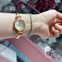 ست ساعت و دستبند رزگلد