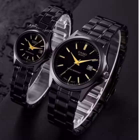 ساعت ست زنانه مردانه کاسیو Casio عقربه ای رنگ مشکی کد9262