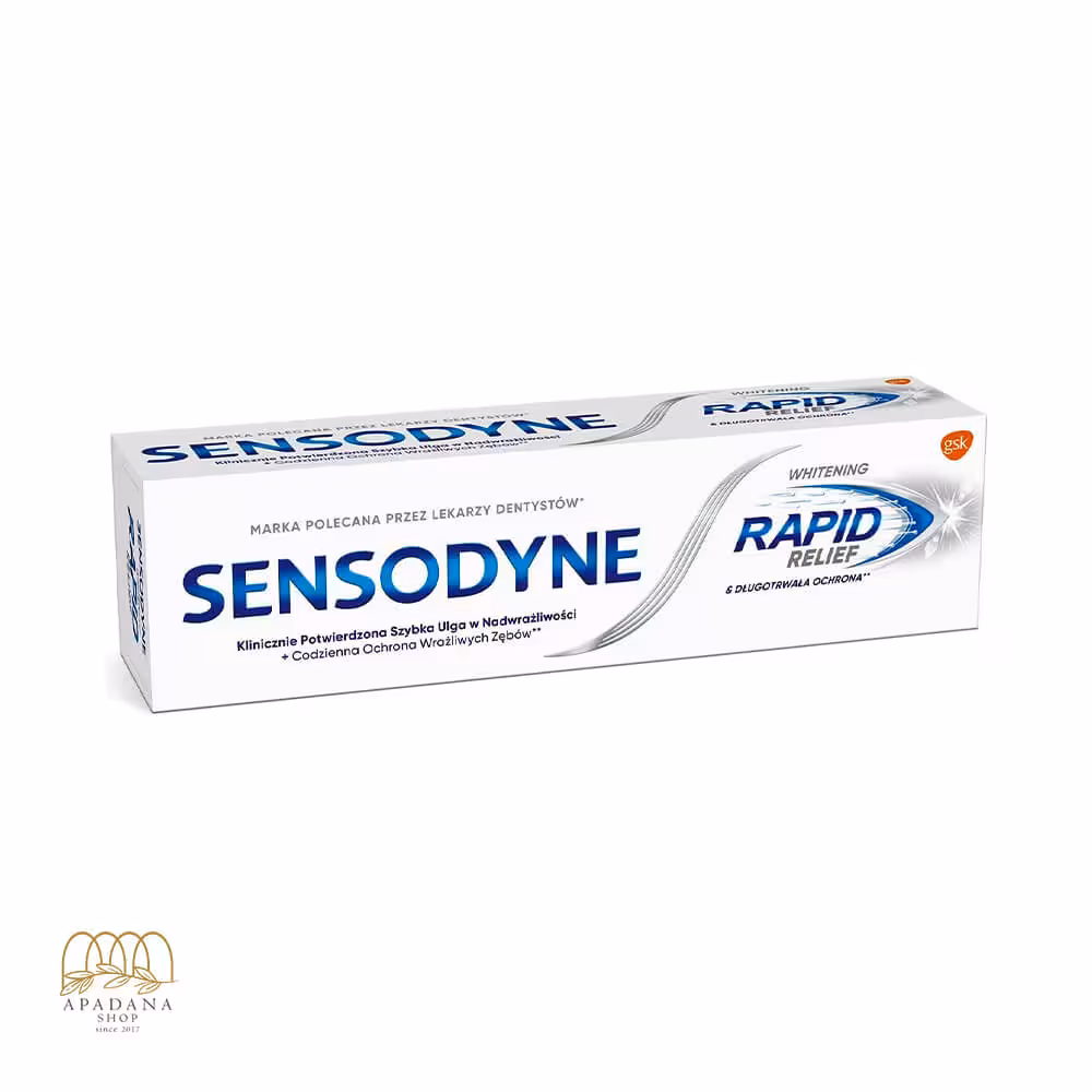 خمیر دندان سفید کننده سنسوداین سری Rapid مدل Whitening حجم 75 میل