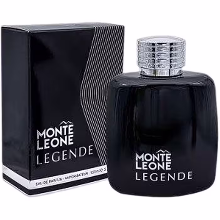 ادکلن مردانه فراگرنس ورد مدل Mont Leon Legend با رایحه Mont Blanc Legend حجم 100 میل