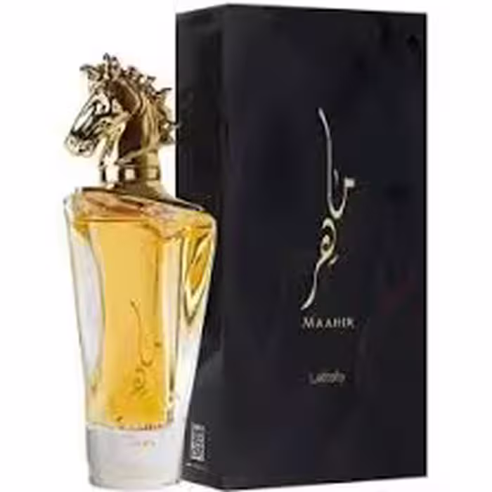 عطر ادکلن عربی لطافه مدل ماهر زنانه طلایی