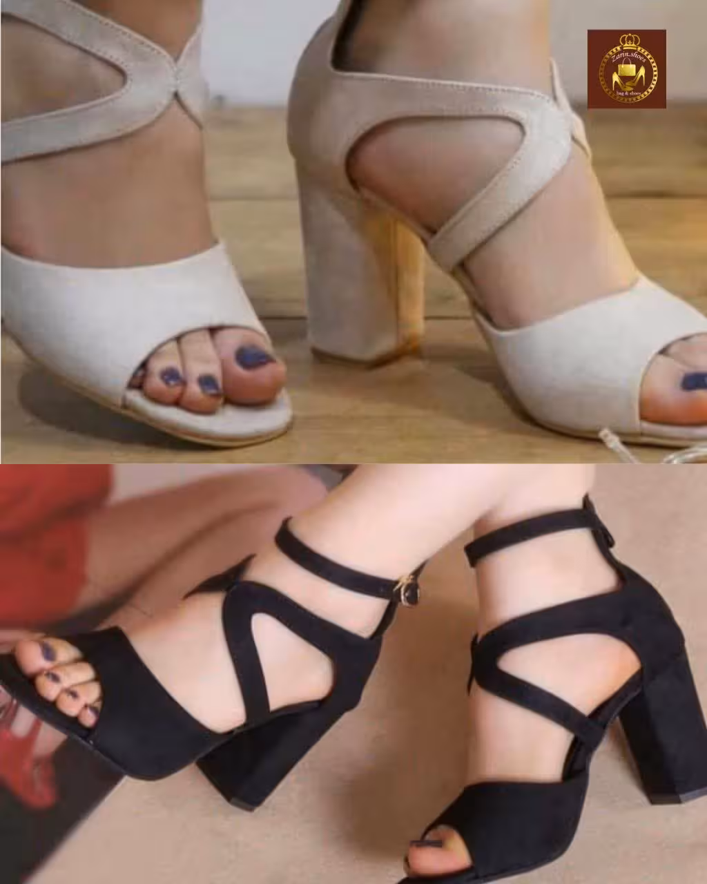 کفش صندل مجلسی دور مچی زنانه چشمي