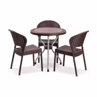 ست میز و صندلی 3نفره مدل حصیری ناصر 972- 422